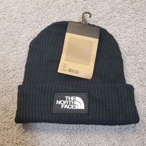 NEW! The North Face Knit Beanie Hat Unisex Black OS - Picture 1 of 2